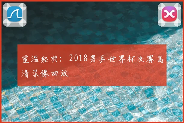 重温经典：2018男乒世界杯决赛高清录像回放